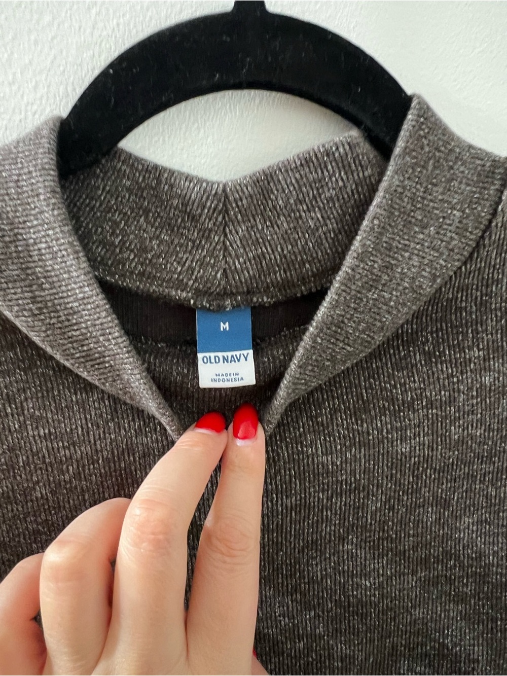 Old Navy Cropped Mock Neck Sweatshirt - Brown - Picture 6 of 9
